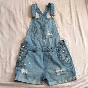 Overall Shorts